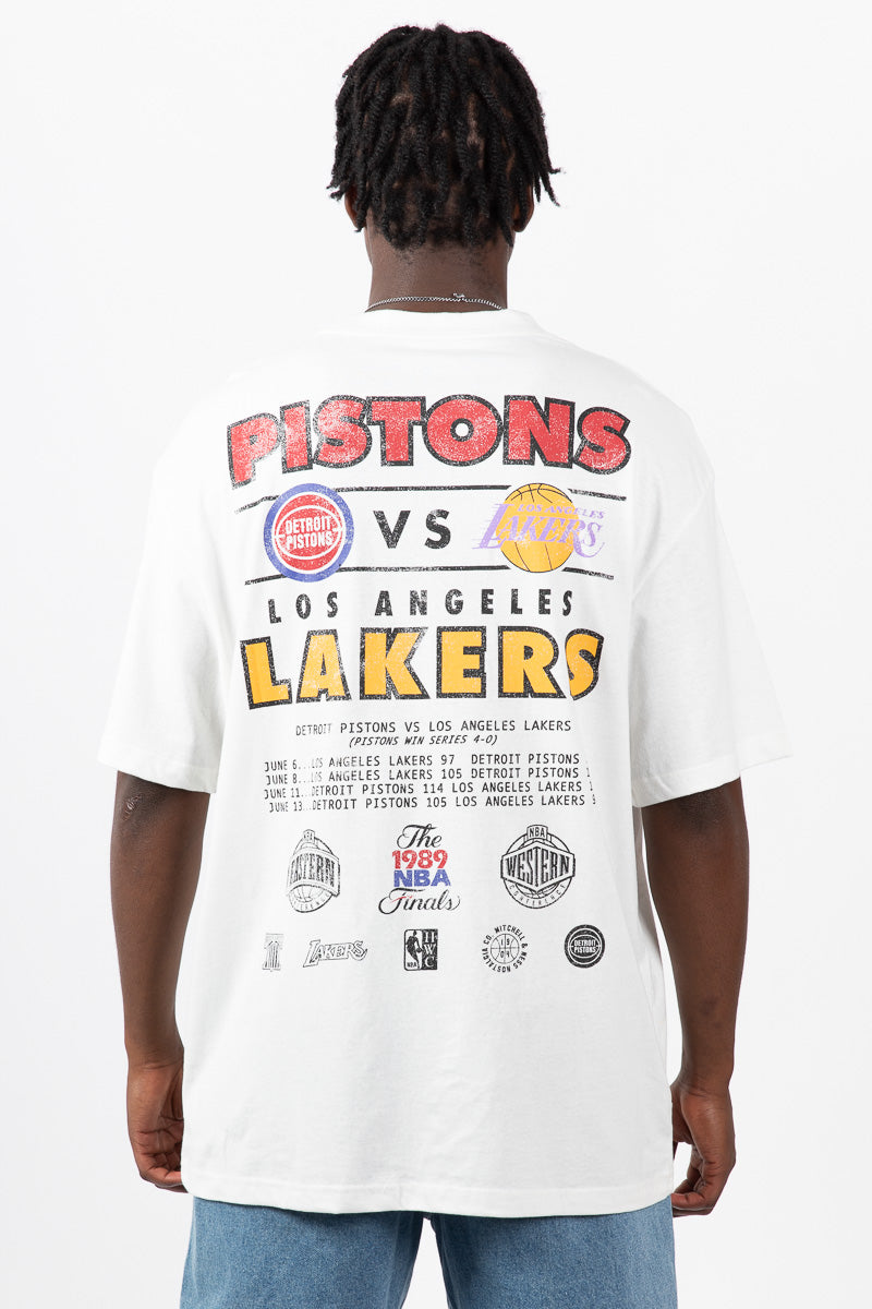 1989 NBA Finals Lakers vs Pistons Ticket Tee
