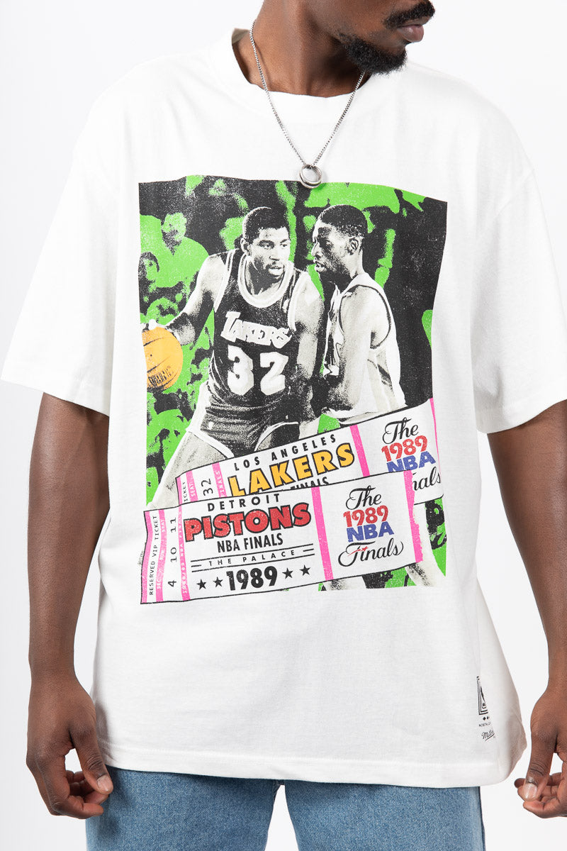 1989 NBA Finals Lakers vs Pistons Ticket Tee