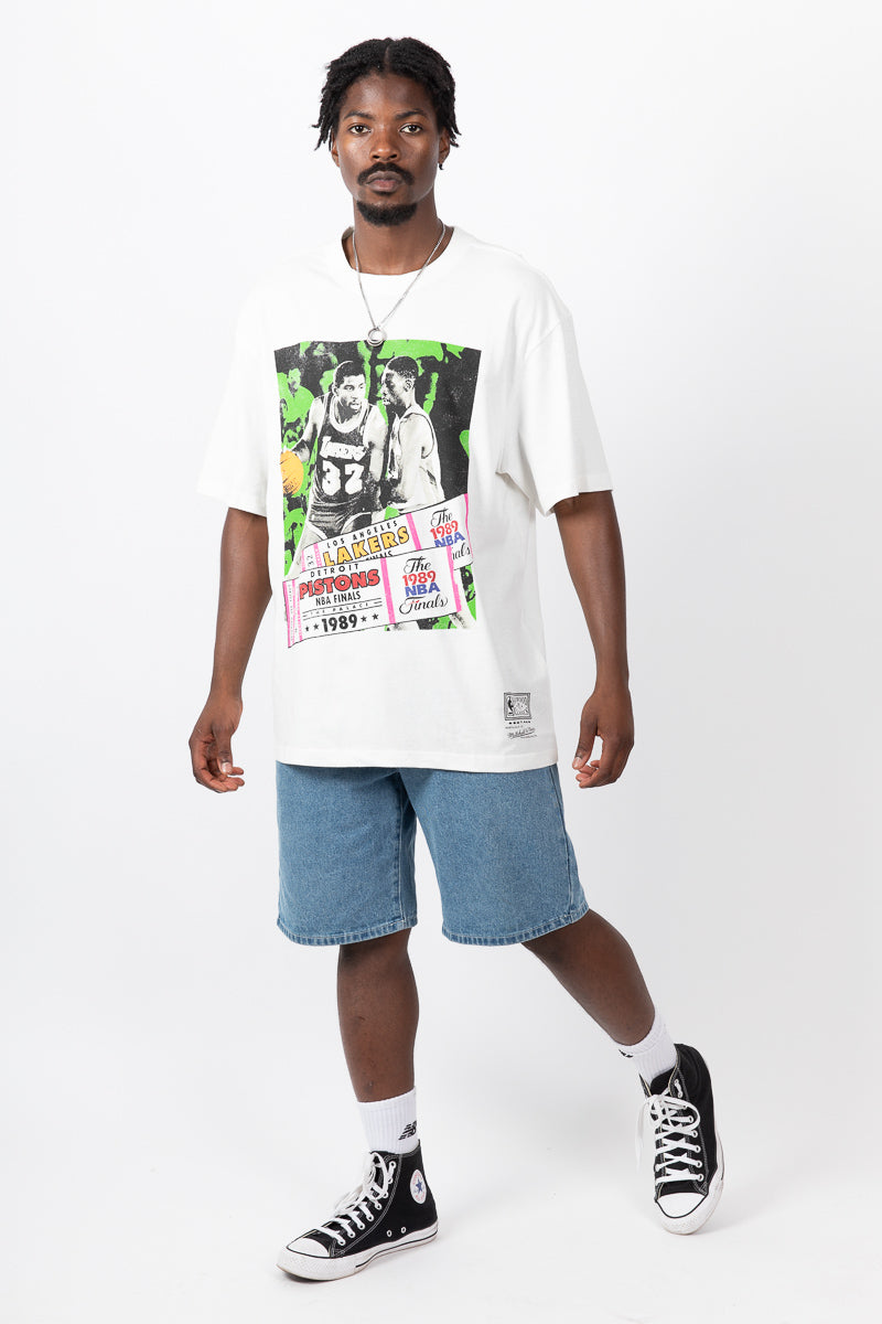 1989 NBA Finals Lakers vs Pistons Ticket Tee
