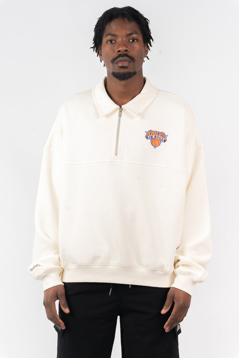NY Knicks Half-Zip Crew - Mens