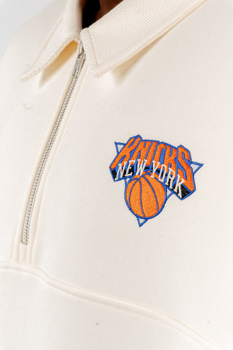 NY Knicks Half-Zip Crew - Mens