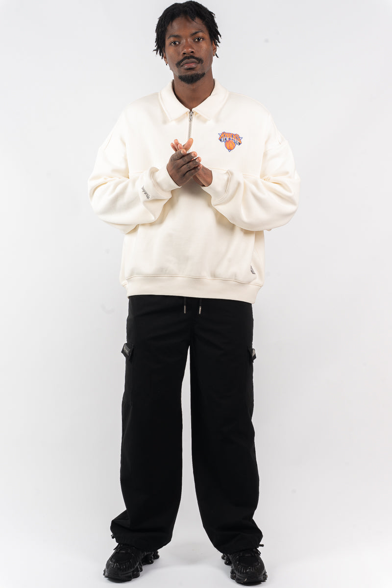 NY Knicks Half-Zip Crew - Mens