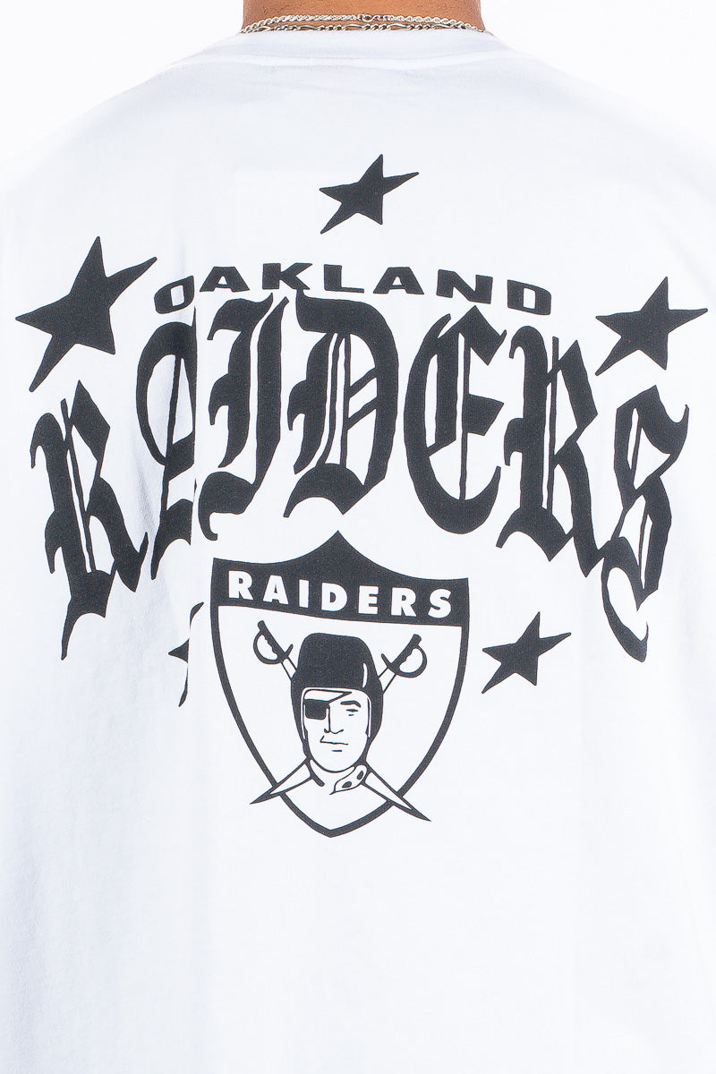 Oakland Raiders Stars & Text Boxy Tee