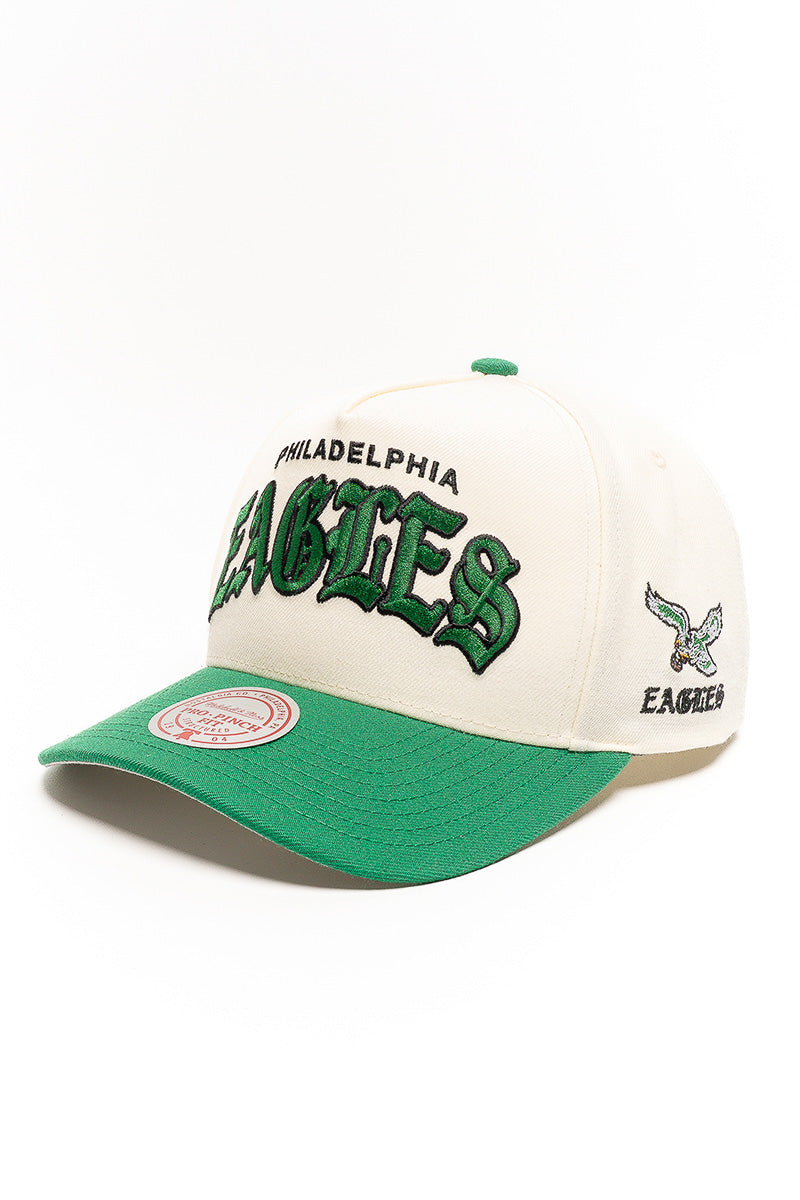 Philadelphia Eagles NFL Gothic 2-Tone Pro Pinch Cap