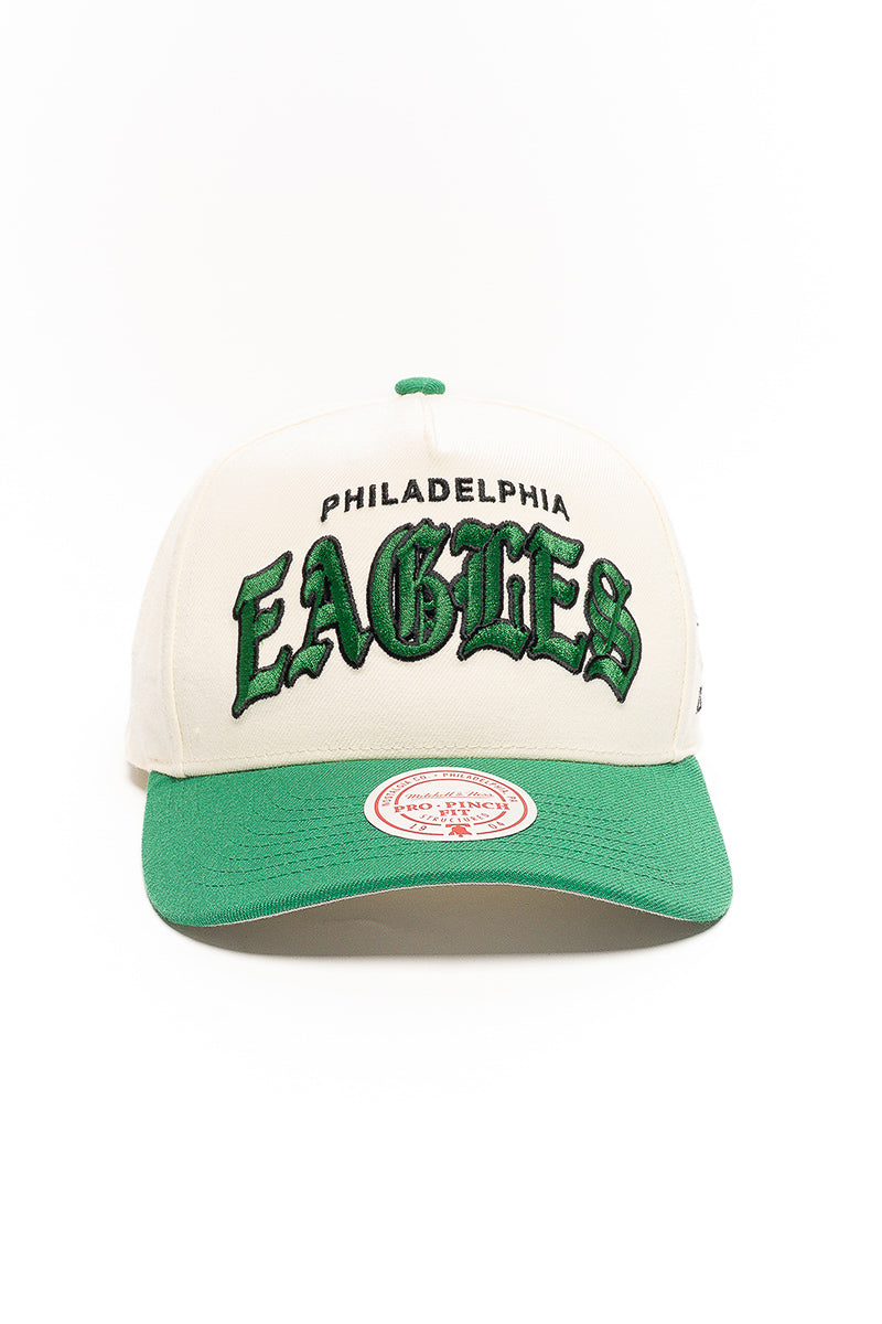 Philadelphia Eagles NFL Gothic 2-Tone Pro Pinch Cap