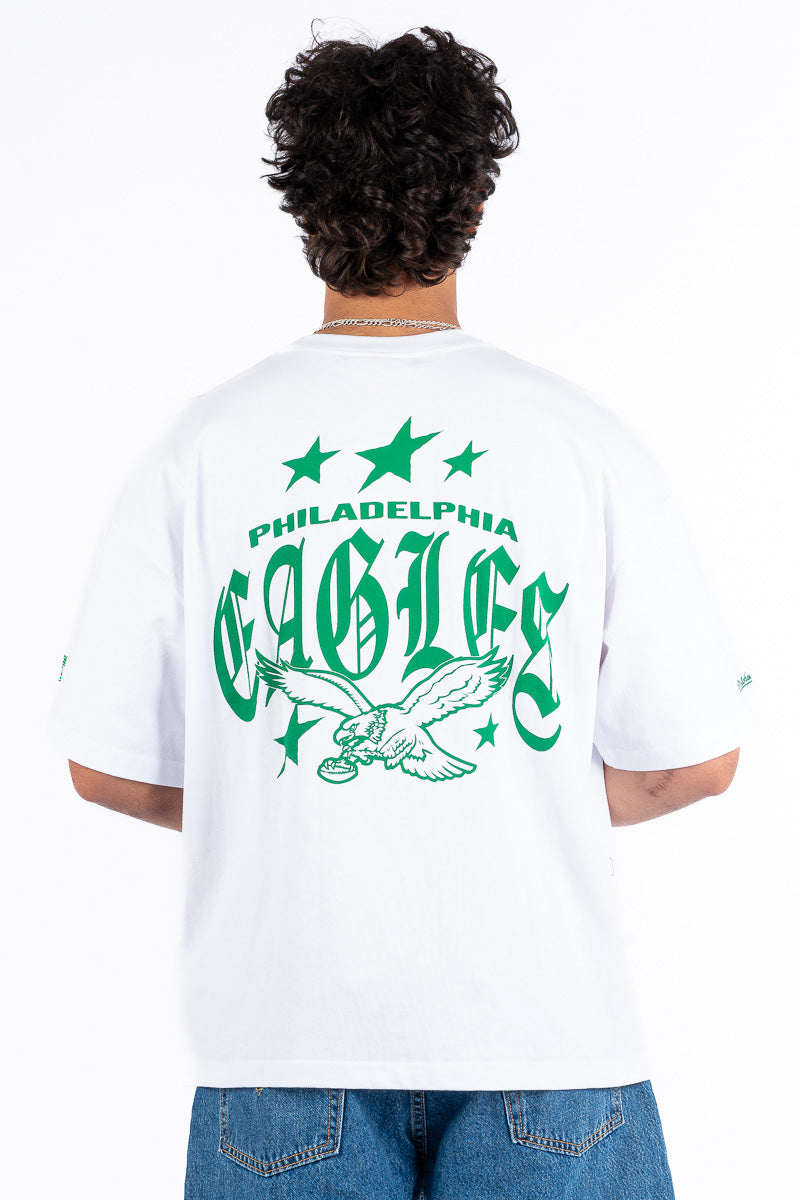 Philadelphia Eagles Stars & Text Boxy Tee