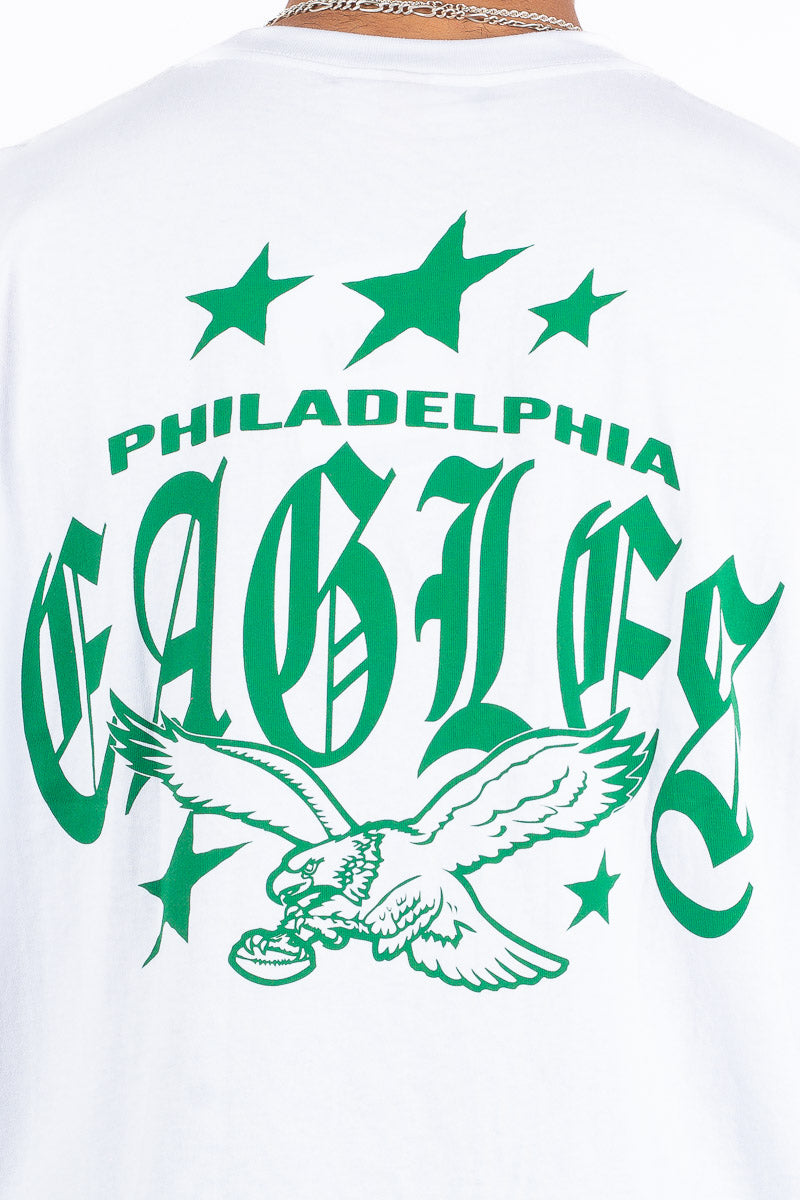 Philadelphia Eagles Stars & Text Boxy Tee