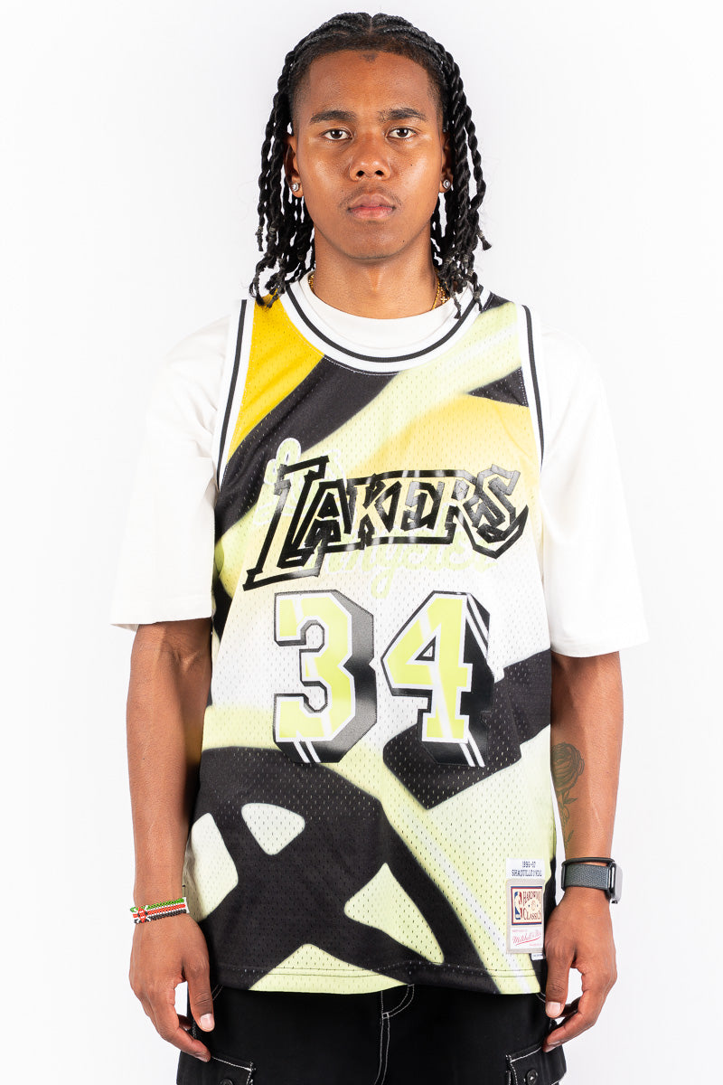 LA Lakers NBA O'Neal Tape Swingman Jersey