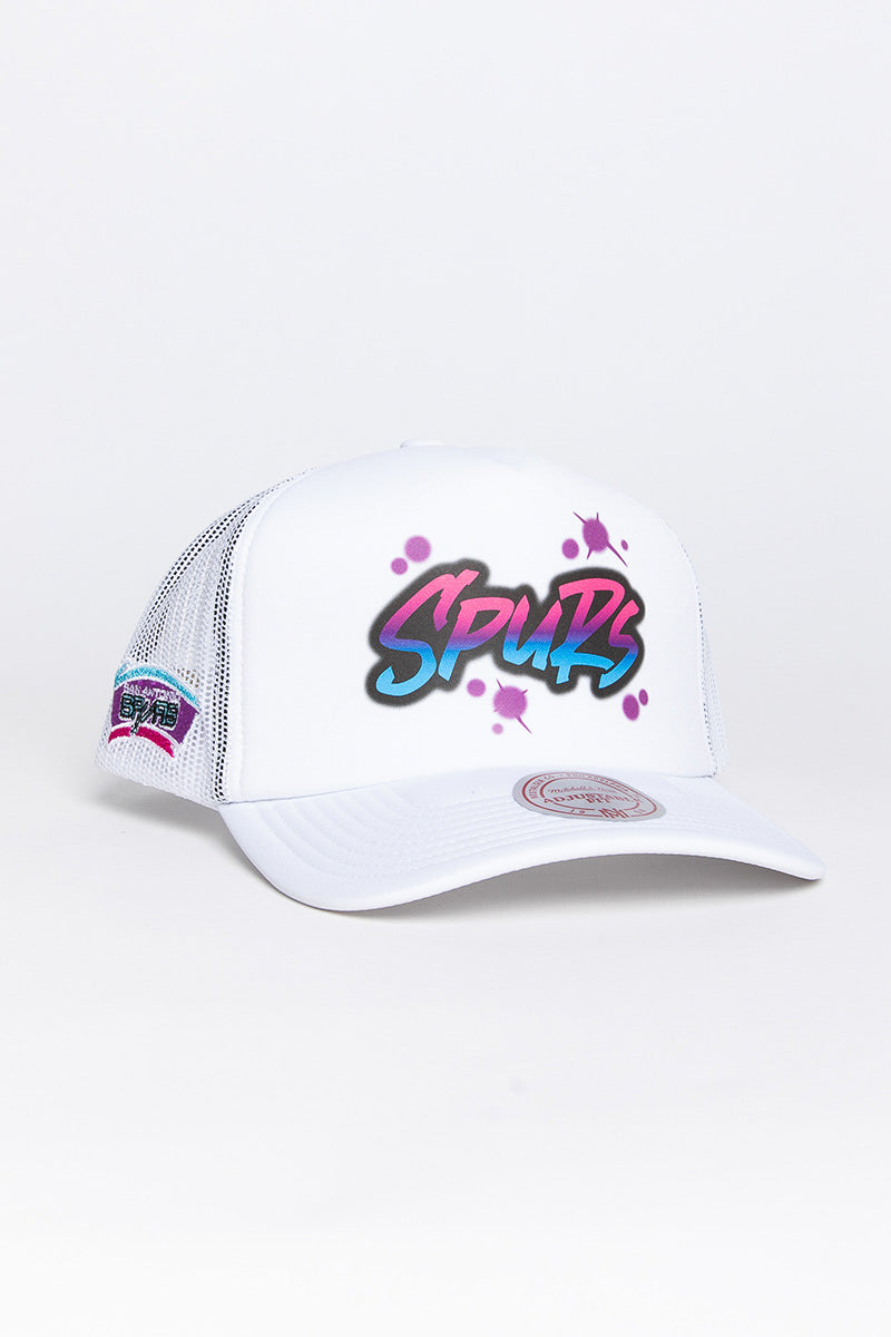 San Antonio Spurs Airbrush Logo Trucker