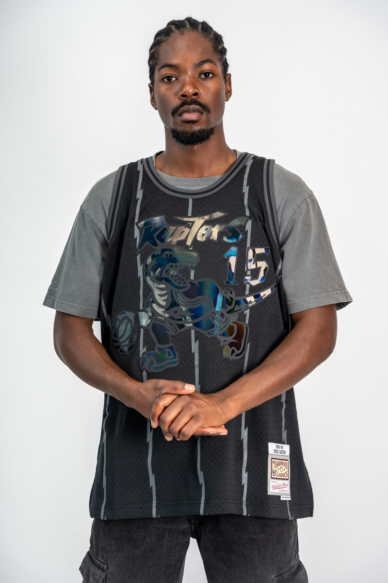 Vince Carter Toronto Raptors Triple Black Chrome Hardwood Classic Swingman Jersey