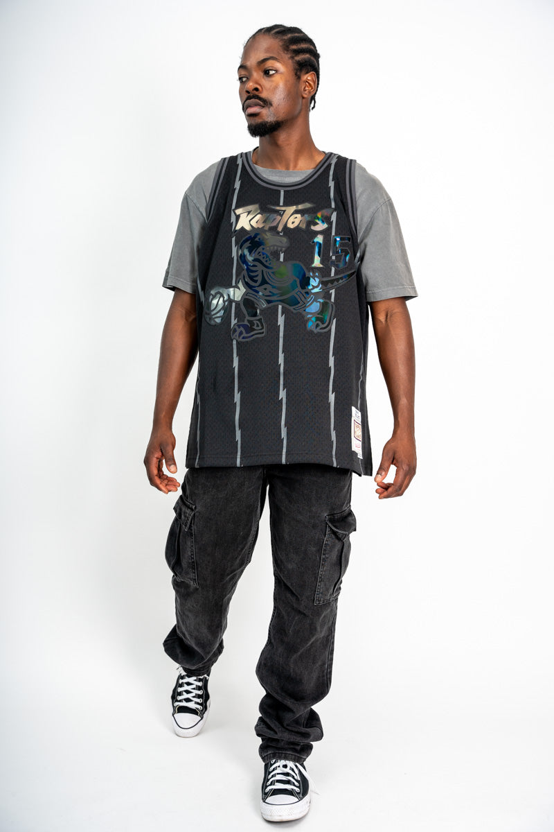 Vince Carter Toronto Raptors Triple Black Chrome Hardwood Classic Swingman Jersey