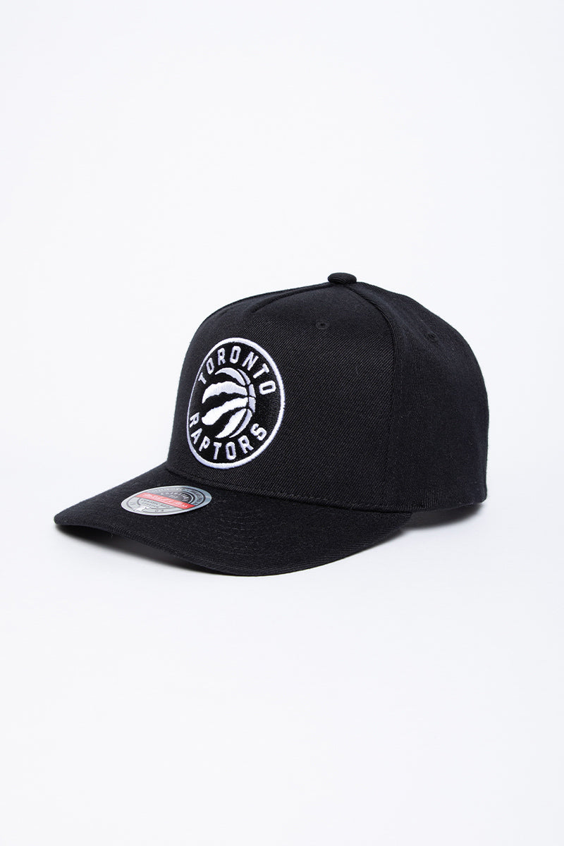 Toronto Raptors Black & White Logo Redline Snapback