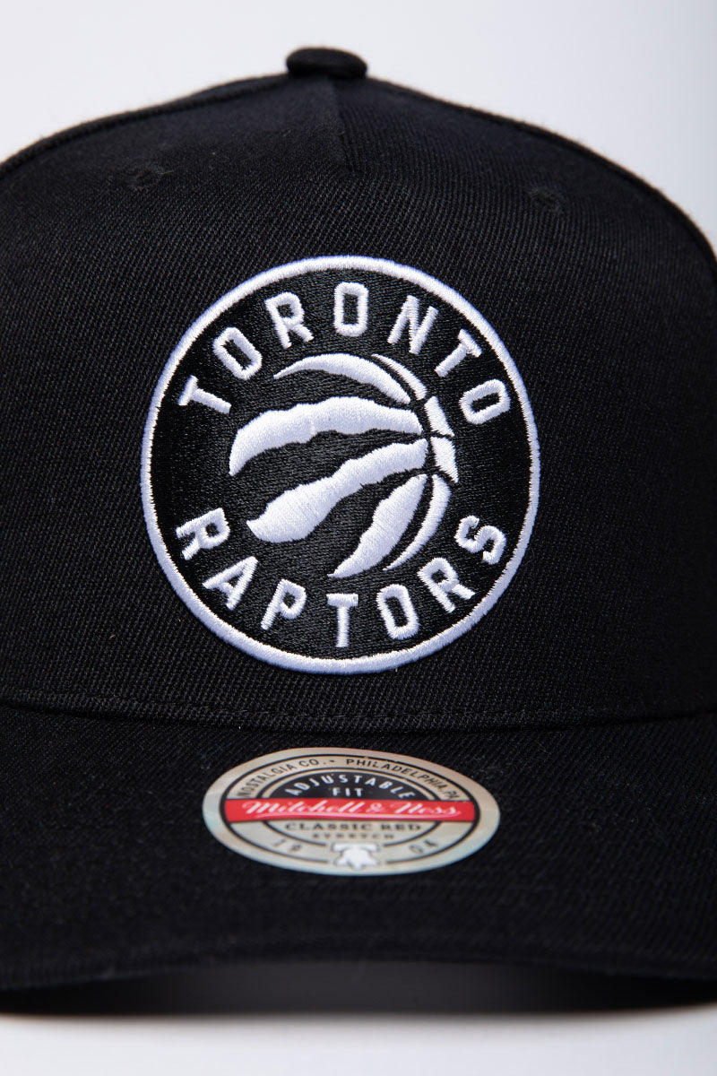 Toronto Raptors Black & White Logo Redline Snapback