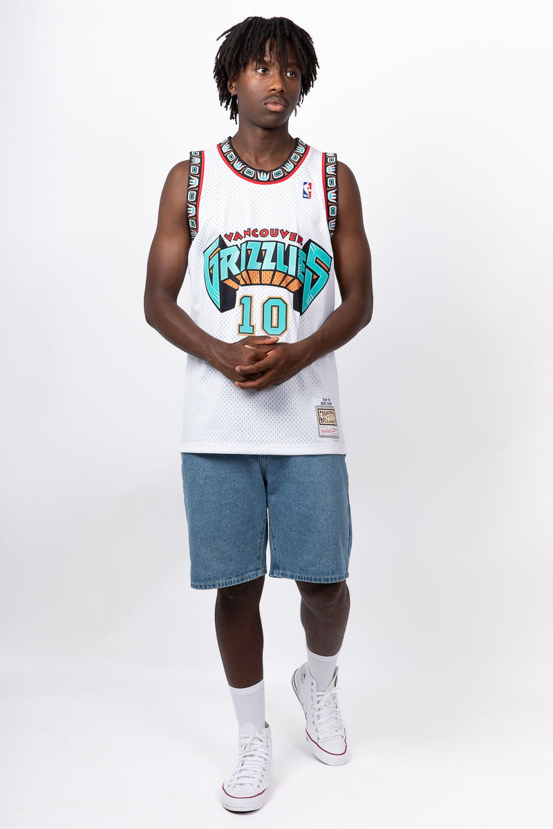 Mitchell & Ness pour homme Mike Bibby Turquoise Grizzlies de Vancouver 1998/99 Hardwood Classics Slap Mitchell & Ness pour homme Mike Bibby Turquoise Grizzlies de Vancouver 1998/99 Hardwood Classics Slap