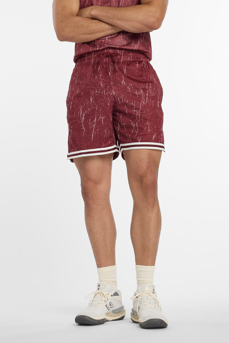 In-Game Printed 7" Mesh Shorts - Mens