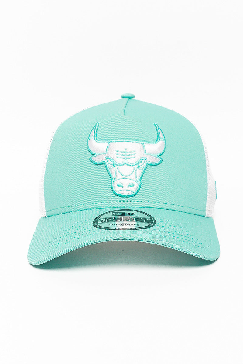 9Forty Chicago Bulls Turquoise Era Trucker Cap