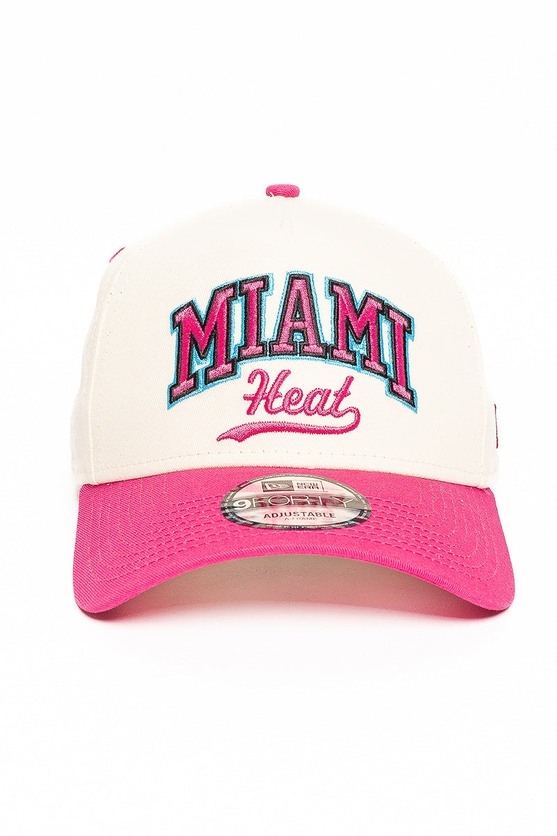 9Forty Miami Heat Chrome 2-Tone Cap