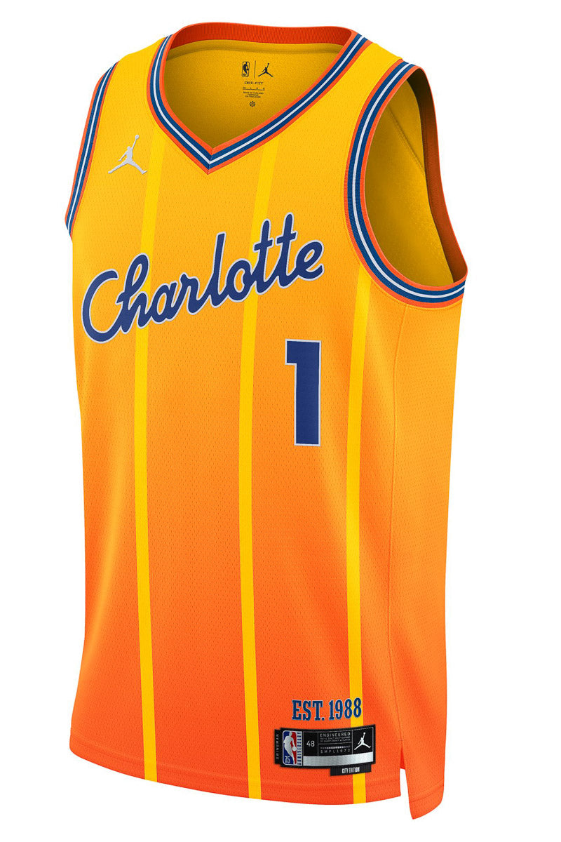 Charlotte Hornets Ball City Edition Swingman NBA Jersey