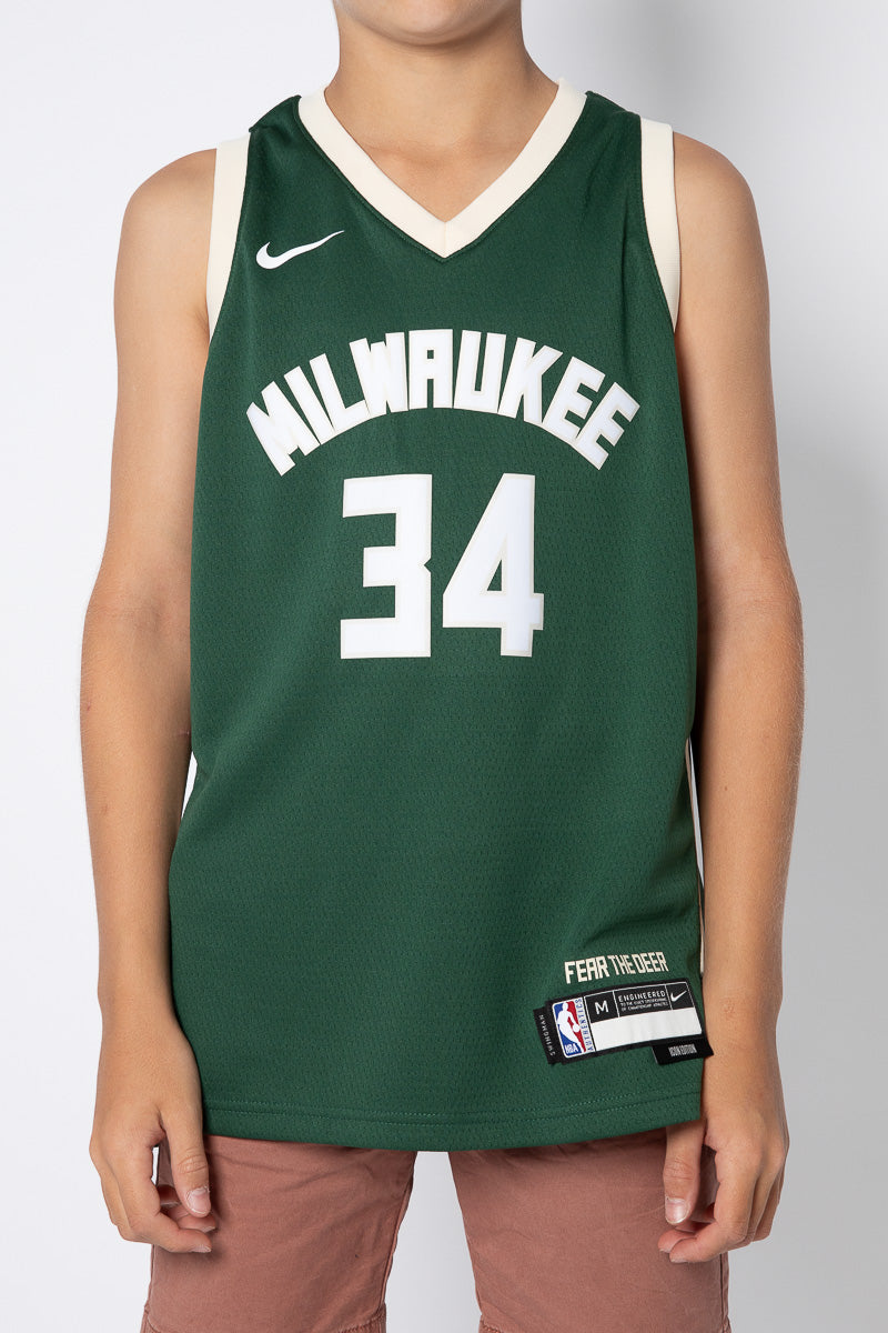 Giannis Antetokounmpo Milwaukee Bucks NBA Youth Swingman Jersey