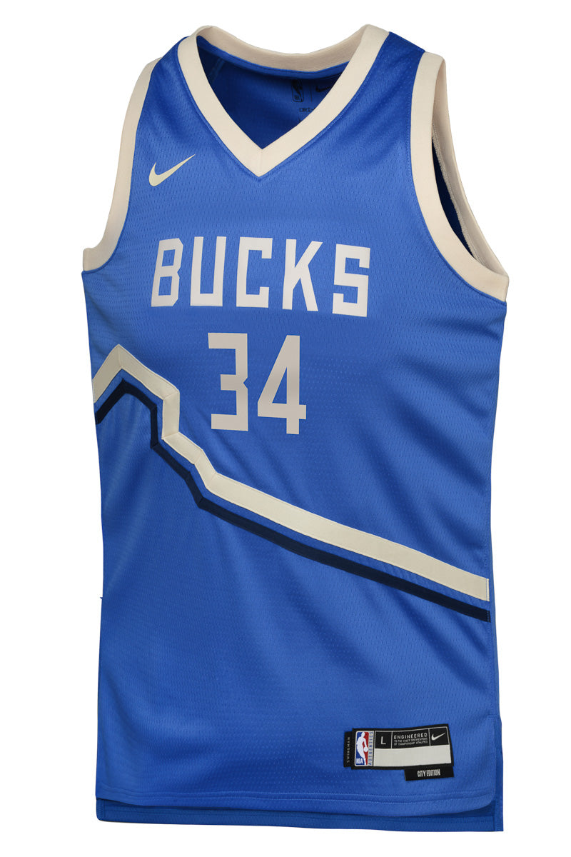 Giannis Antetokounmpo Milwaukee Bucks Youth City Edition Jersey