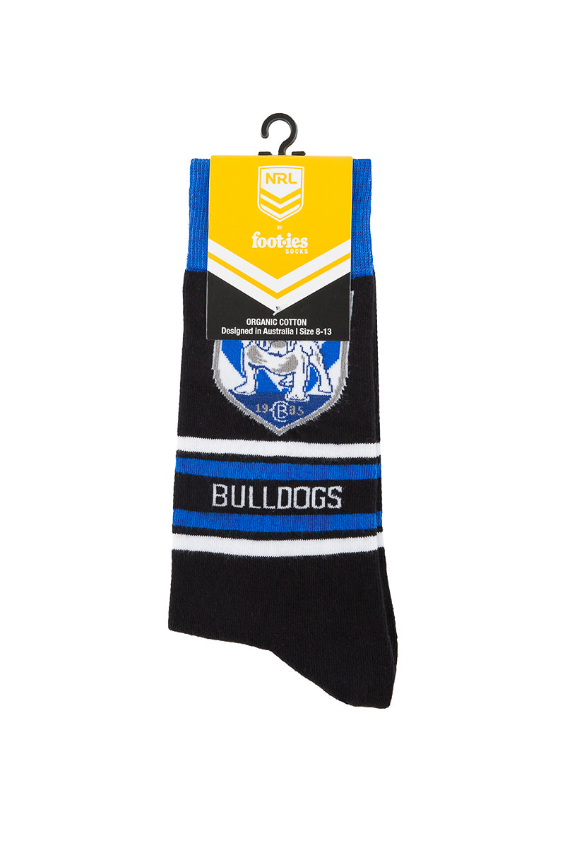 Canterbury-Bankstown Bulldogs NRL Stripe Organic Cotton Socks