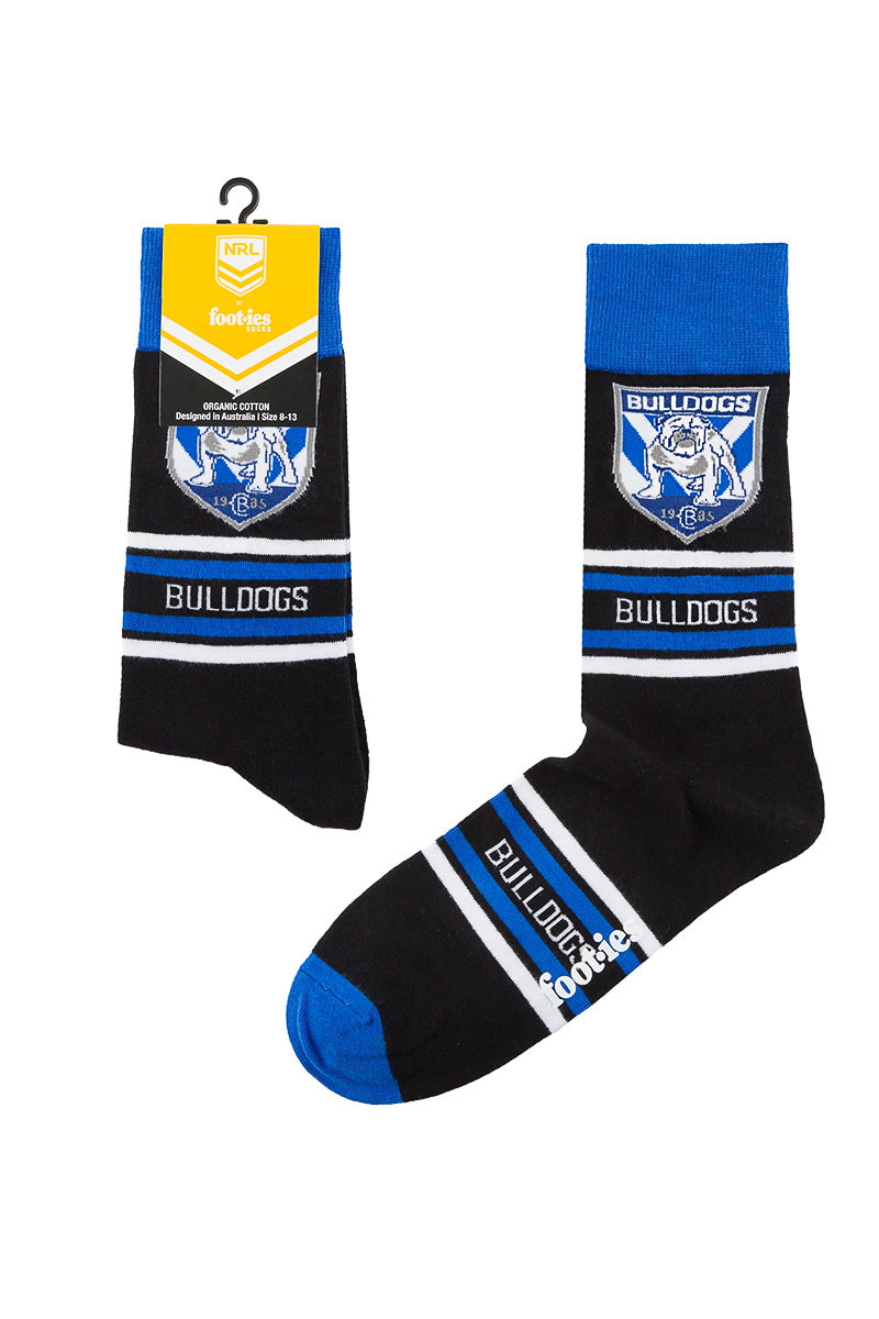 Canterbury-Bankstown Bulldogs NRL Stripe Organic Cotton Socks