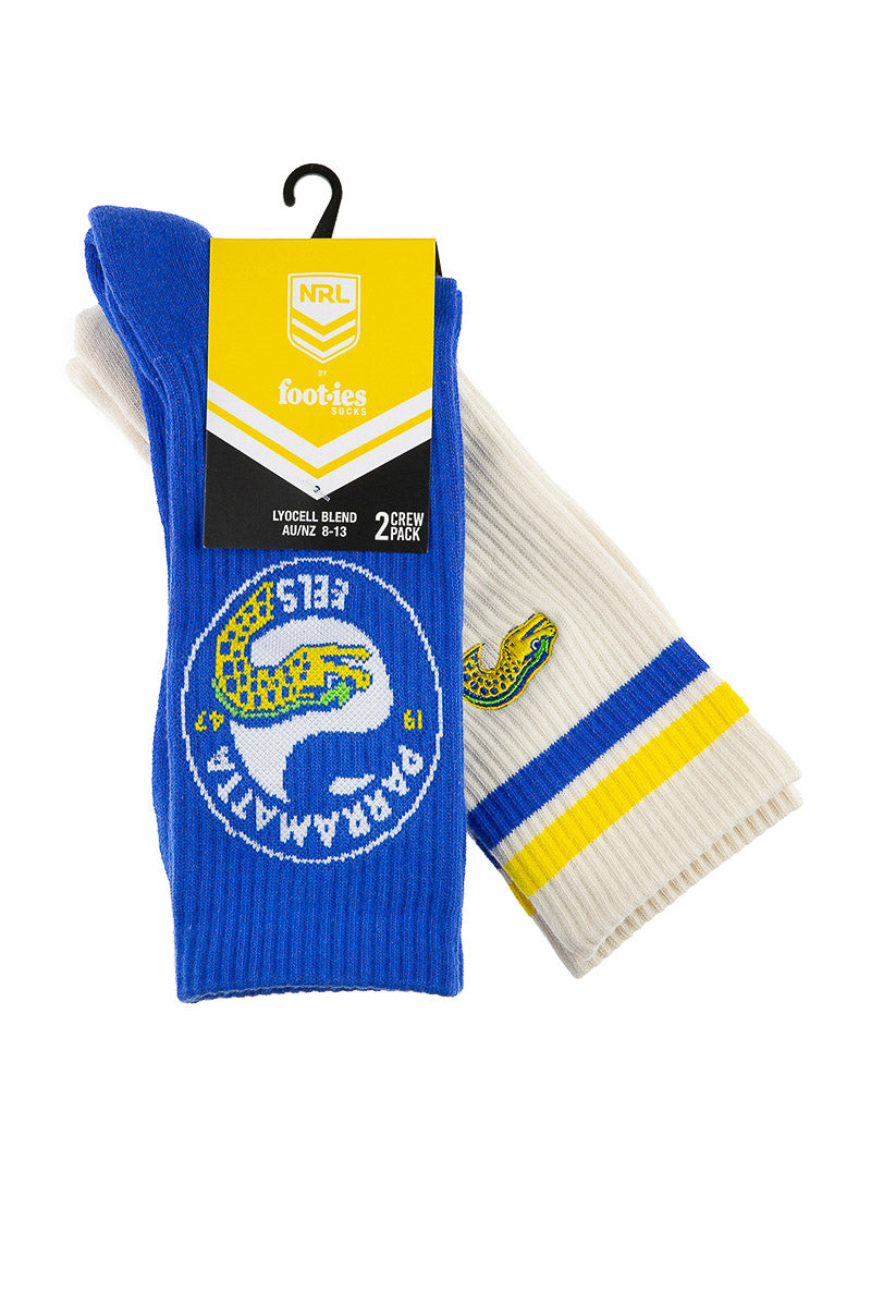Parramatta Eels NRL Icons Sneaker Socks 2 Pack