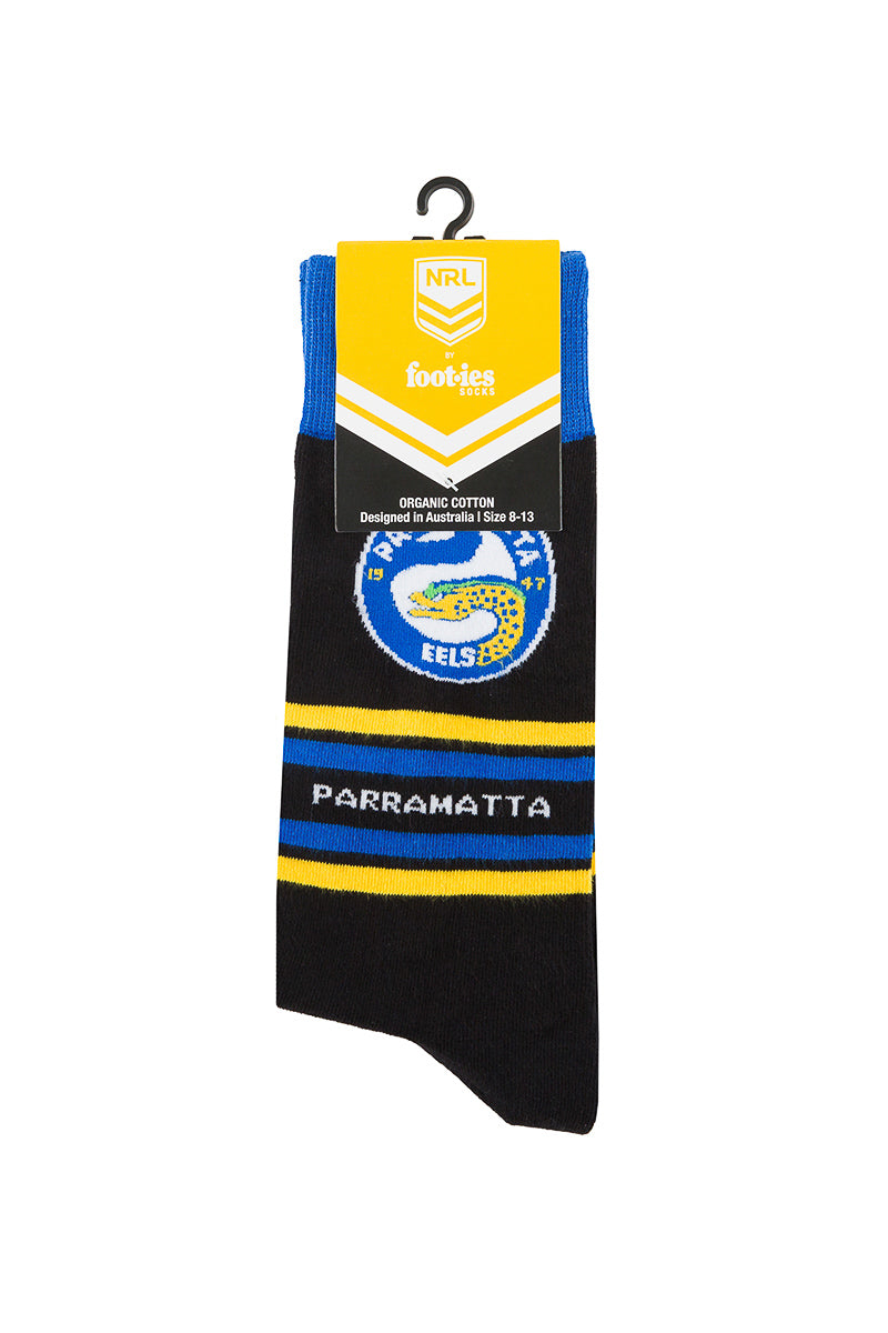 Parramatta Eels NRL Stripe Organic Cotton Socks