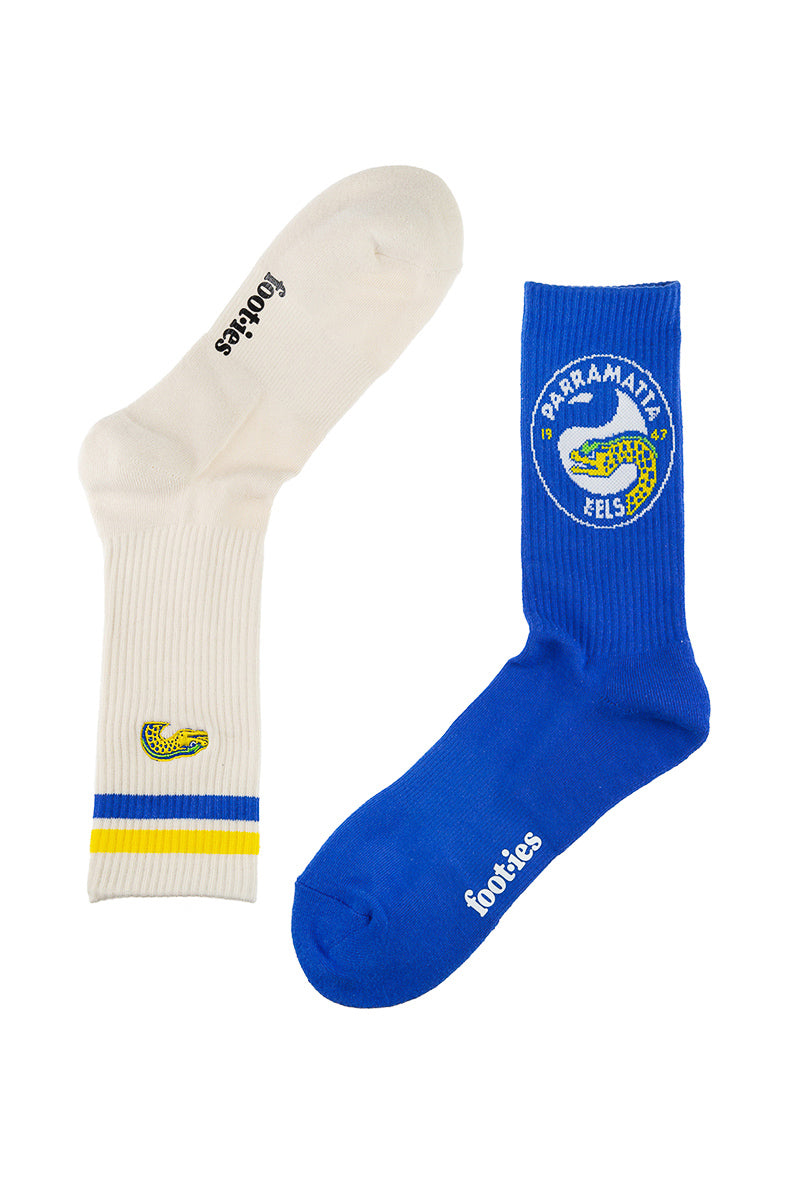 Parramatta Eels NRL Icons Sneaker Socks 2 Pack