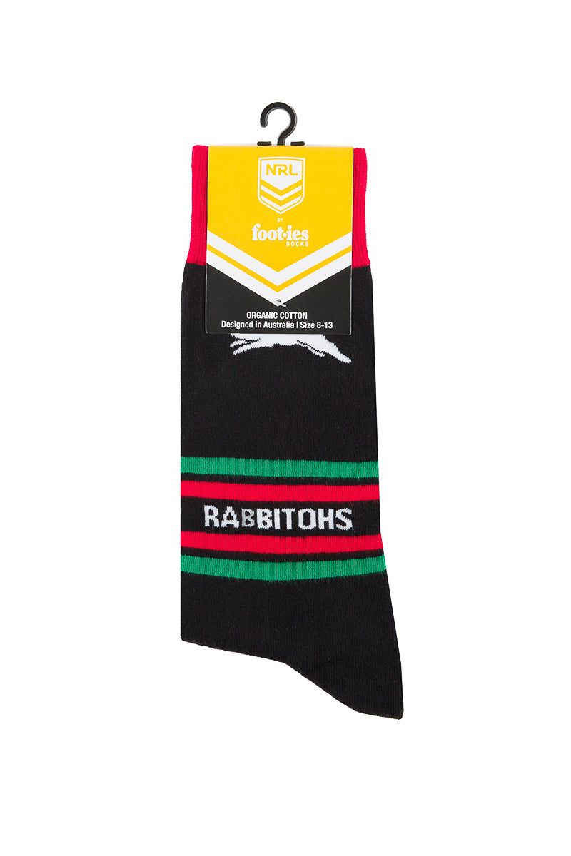 South Sydney Rabbitohs NRL Stripe Organic Cotton Socks