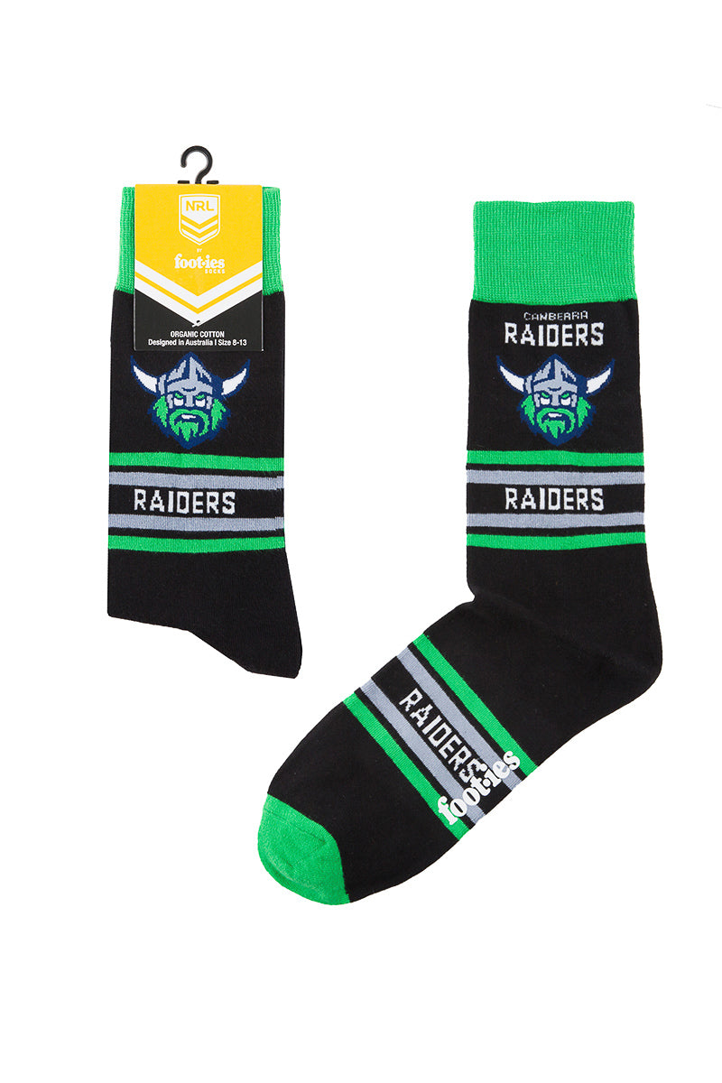 Canberra Raiders NRL Stripe Organic Cotton Socks