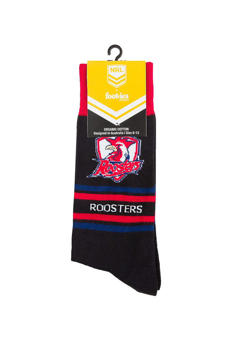 Sydney Roosters NRL Stripe Organic Cotton Socks