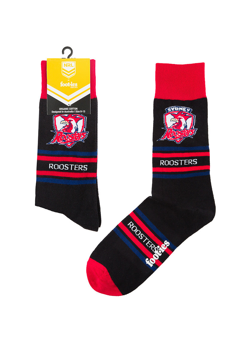 Sydney Roosters NRL Stripe Organic Cotton Socks