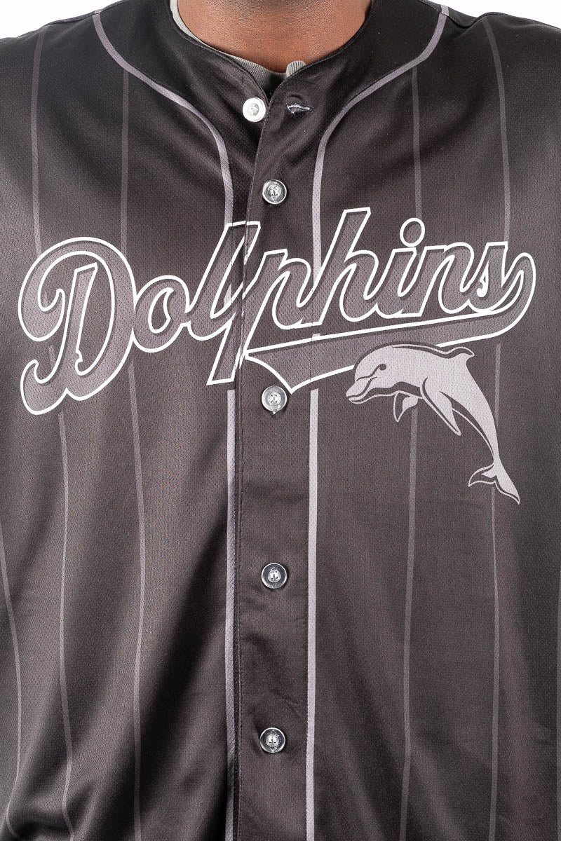 Redcliffe Dolphins NRL Blackout Baseball Shirt
