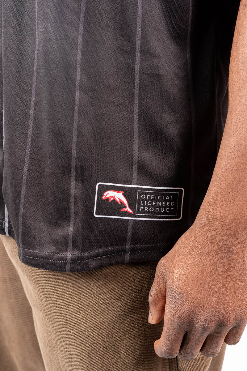 Redcliffe Dolphins NRL Blackout Baseball Shirt