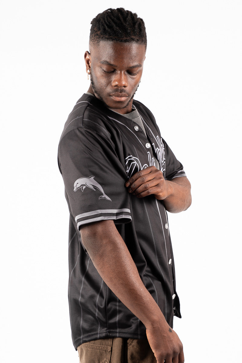 Redcliffe Dolphins NRL Blackout Baseball Shirt