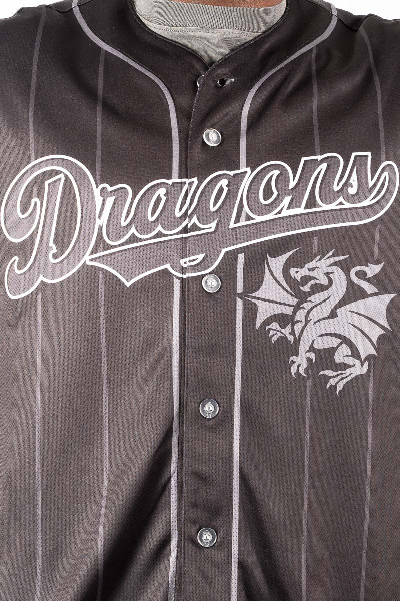 St George Illawarra Dragons NRL Blackout Baseball Shirt - Mens
