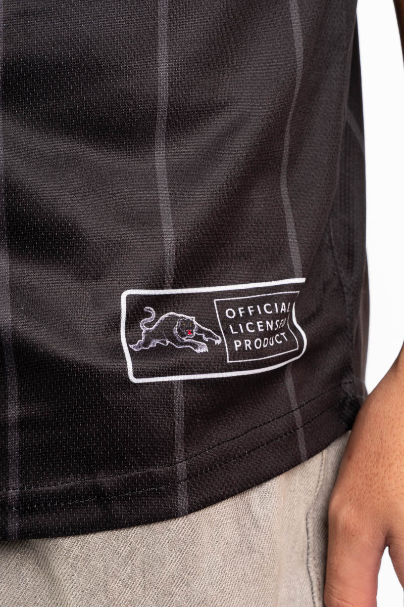 Penrith Panthers NRL Blackout Baseball Shirt - Mens