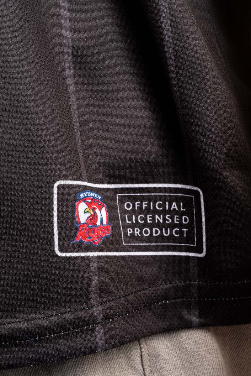 Sydney Roosters Blackout Baseball Shirt - Mens