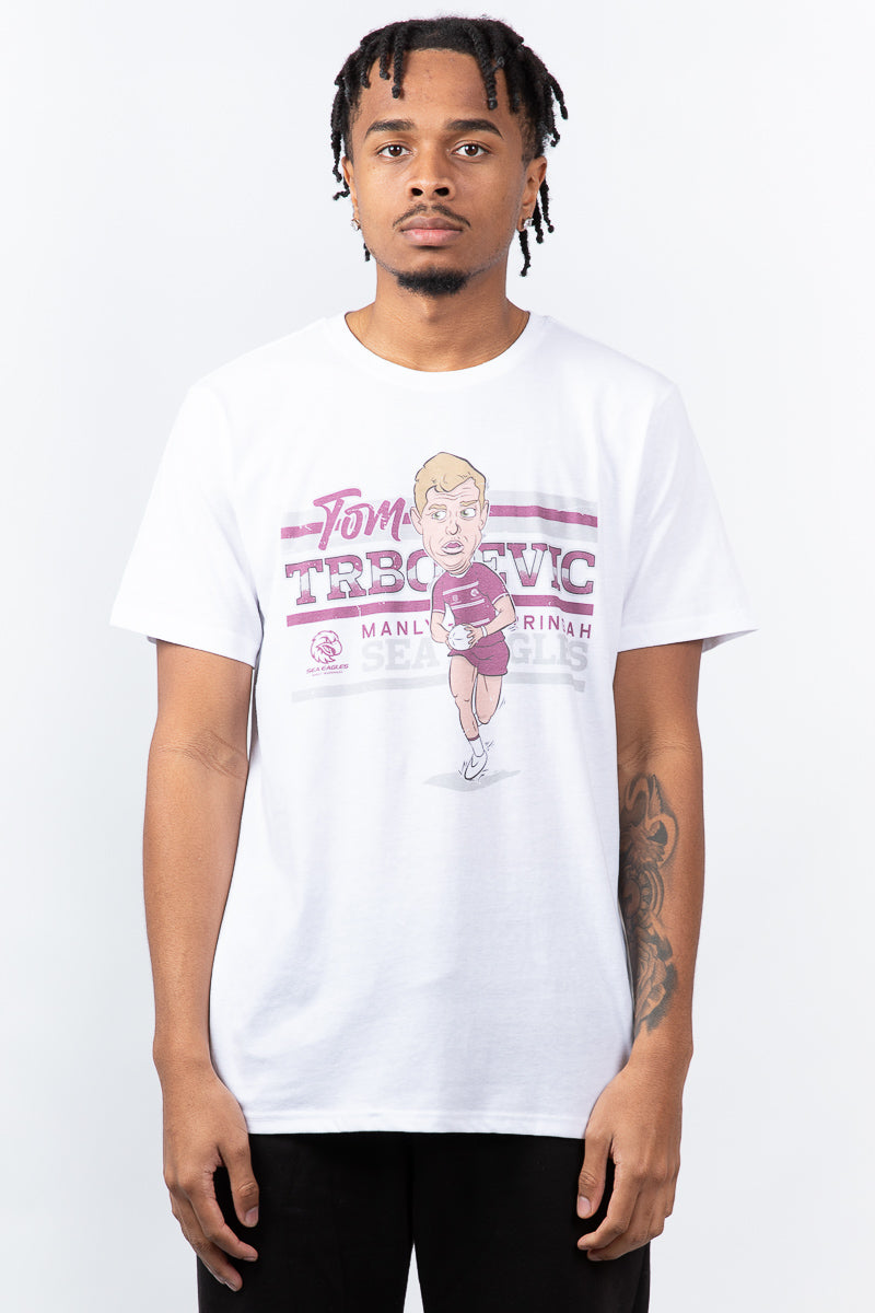 Manly Sea Eagles NRL Tom Trbojevic NRL Caricature Tee