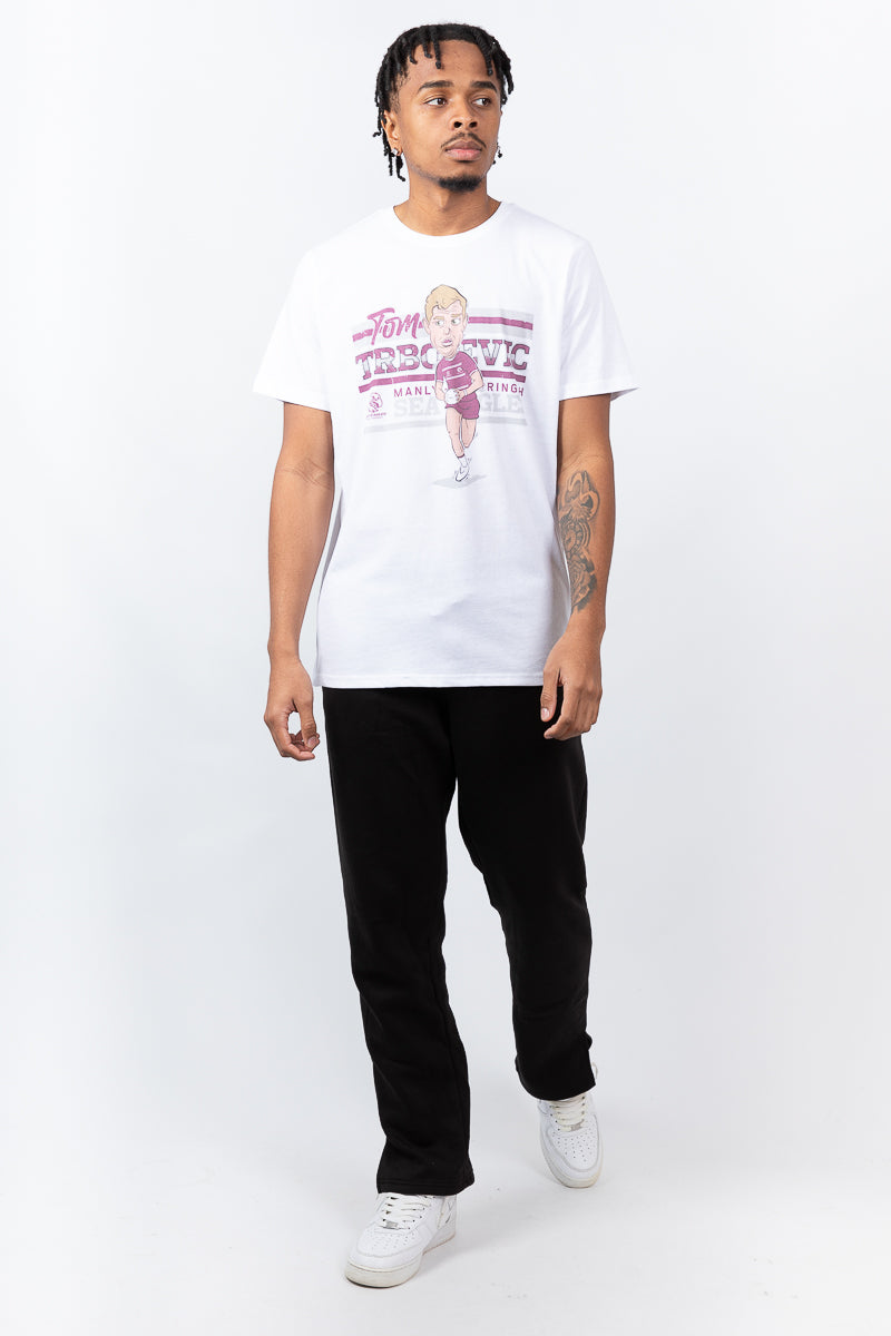 Manly Sea Eagles NRL Tom Trbojevic NRL Caricature Tee