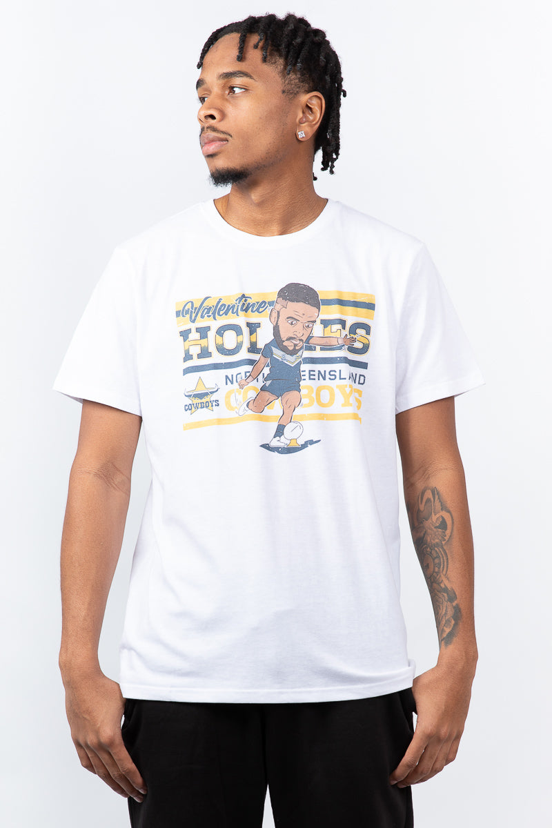 North Queensland Cowboys Valentine Holmes NRL Caricature Tee