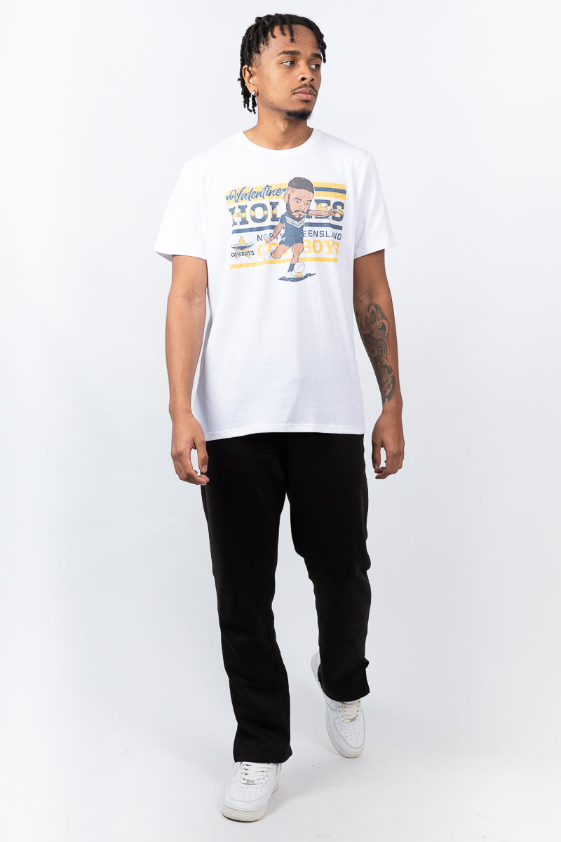 North Queensland Cowboys Valentine Holmes NRL Caricature Tee