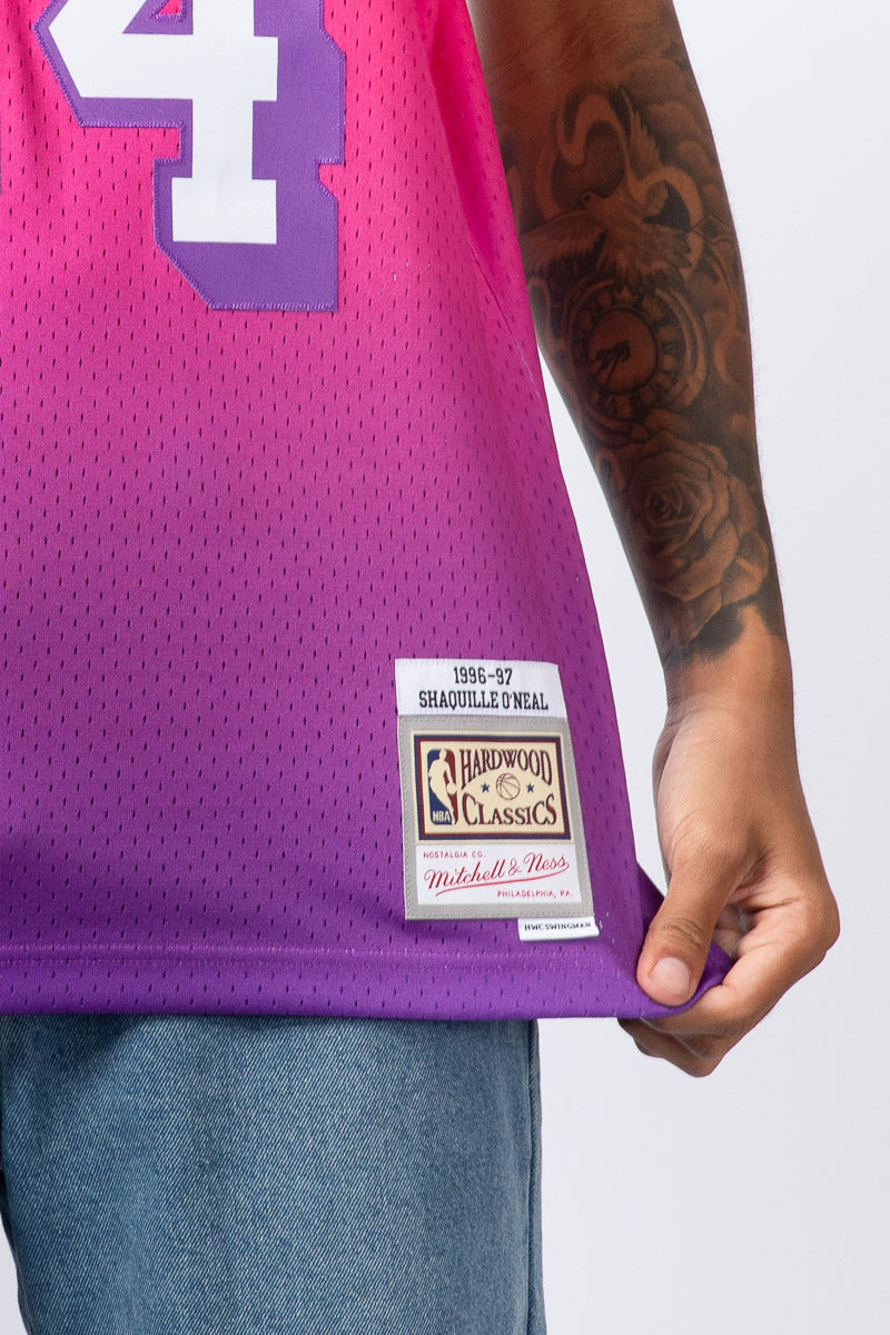 Shaquille O'Neal LA Lakers Festival Ombre Hardwood Classic Swingman Jersey