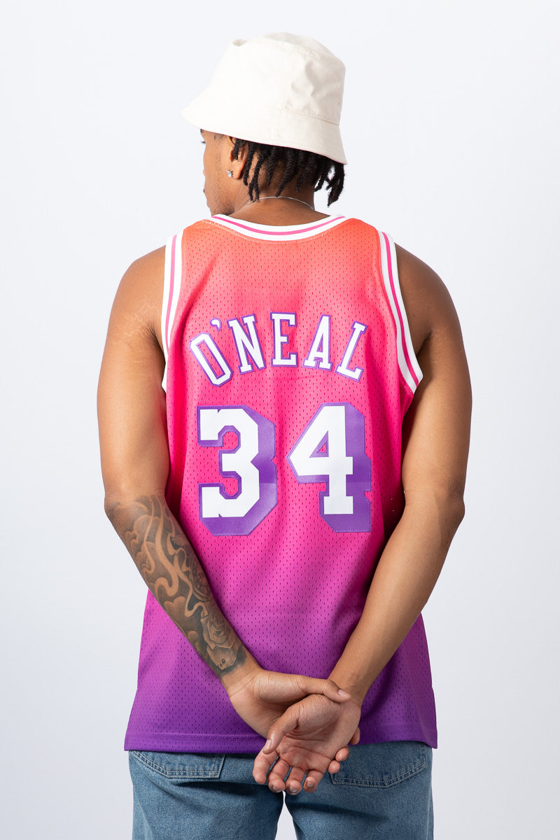 Shaquille O'Neal LA Lakers Festival Ombre Hardwood Classic Swingman Jersey