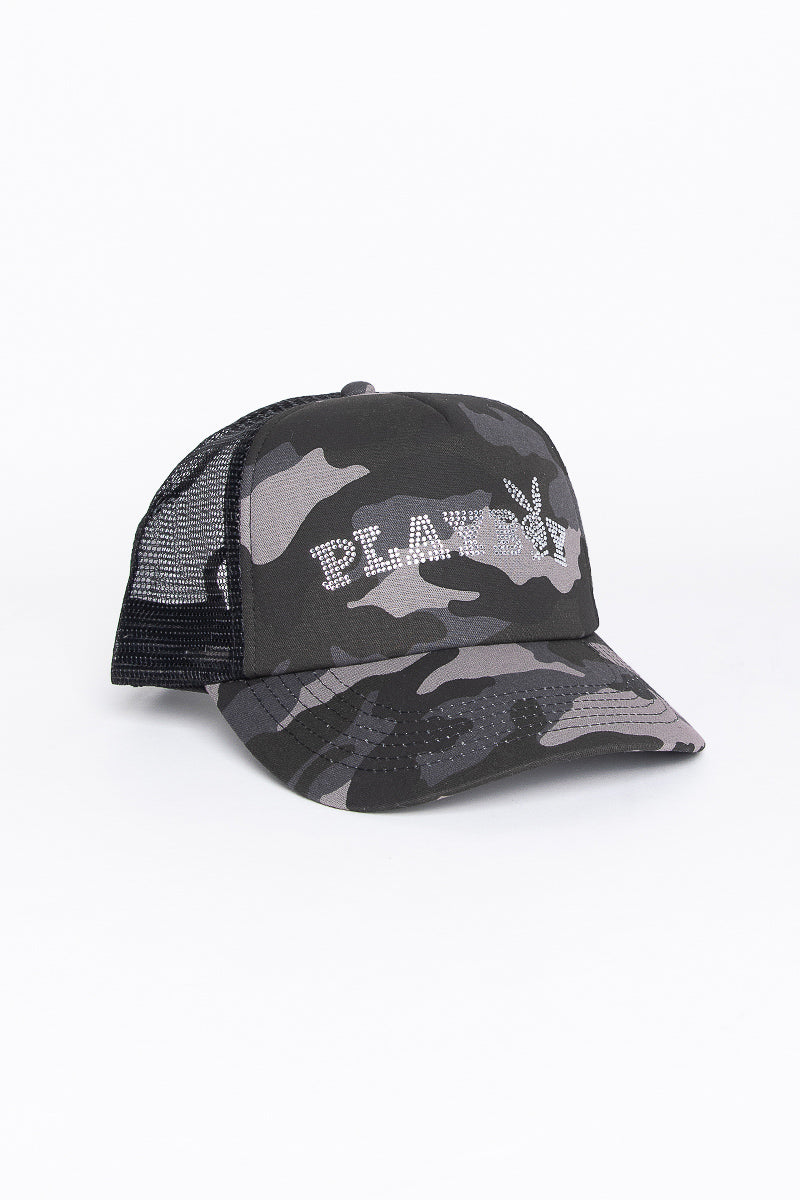 Playboy Bunny Camo Trucker Cap