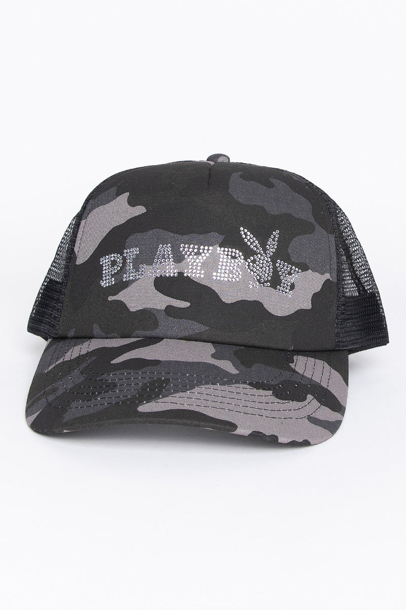 Playboy Bunny Camo Trucker Cap