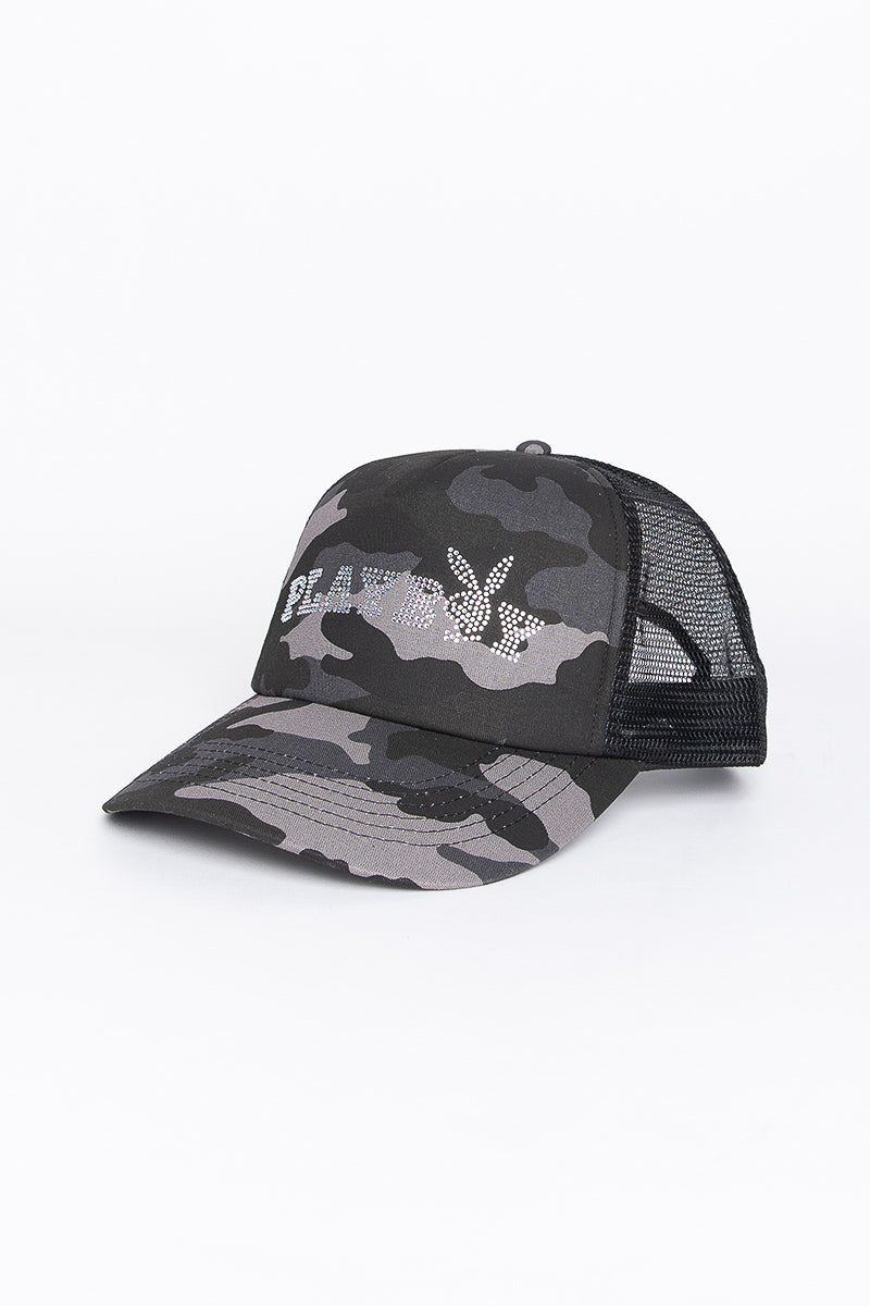 Playboy Bunny Camo Trucker Cap