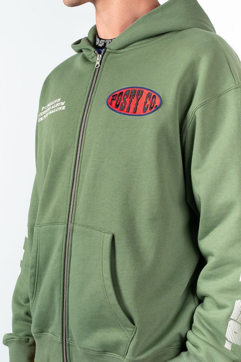 Post Malone Sunfade Zip-Up Hoodie - Mens