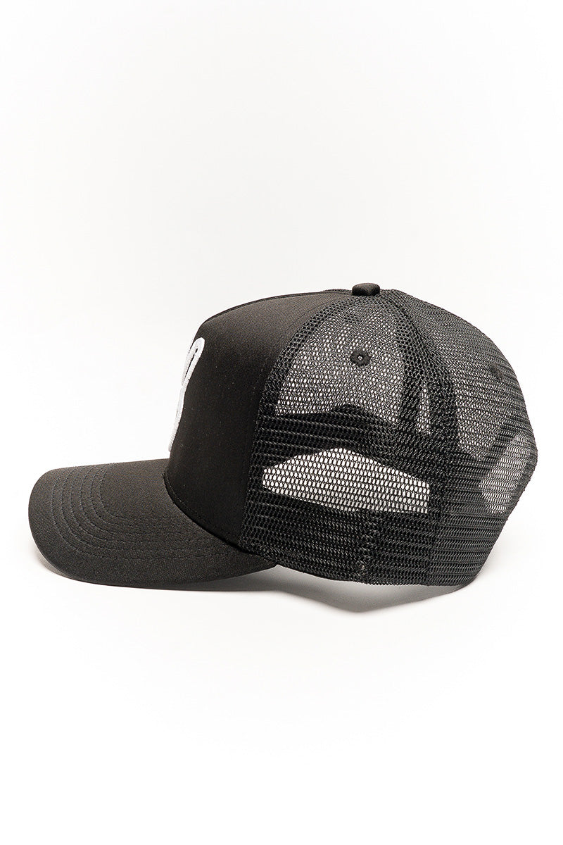 Monochrome Peace Trucker Hat
